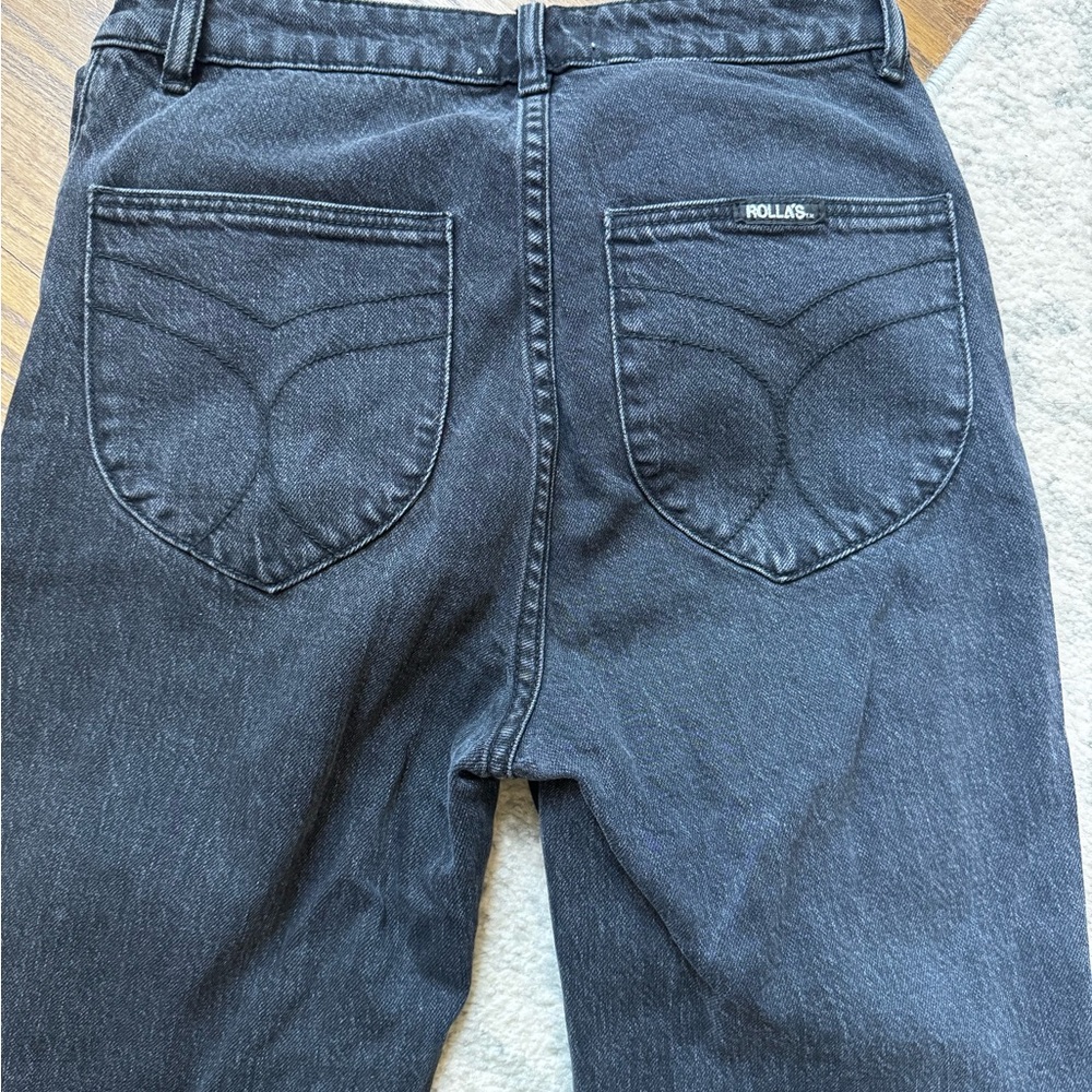 Rolla's Dark Denim Eastcoast Crop Flare Jeans - Picture 6 of 6